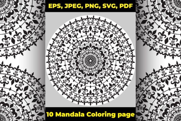 10 Bulk Mandala Coloring Pages Amp KDP Graphics Review