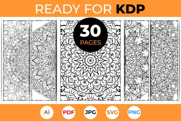 30 Mandala Coloring Page Bundle: Graphics & Coloring Pages Amp