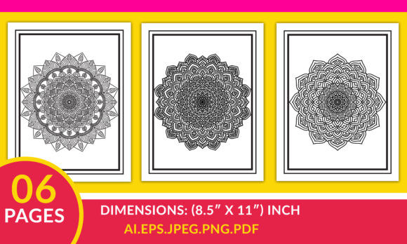 6 Mandala Coloring Pages: Graphics & Coloring Pages Amp Review