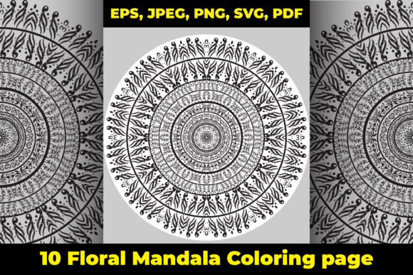 Bulk Mandala Designs: Graphics & Coloring Pages Amp