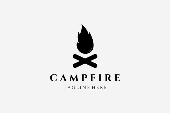 Campfire Camping Outdoor Vintage Logo: Graphics & Logos Review