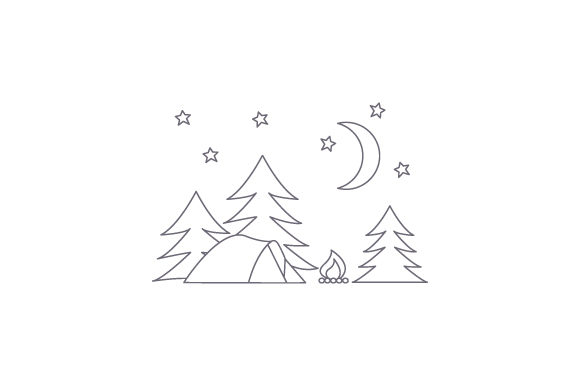 Campsite Coloring Page: Travel & Crafts Review