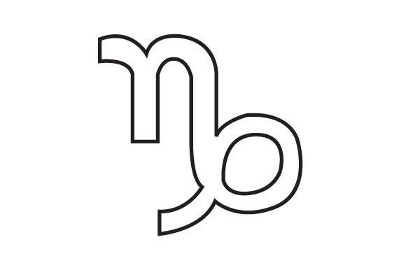 Capricorn Coloring Page for Birthday Crafts Projects