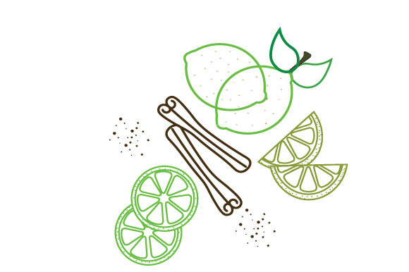 CINAMON and LIME COLORING PAGE for Food Amp Crafts