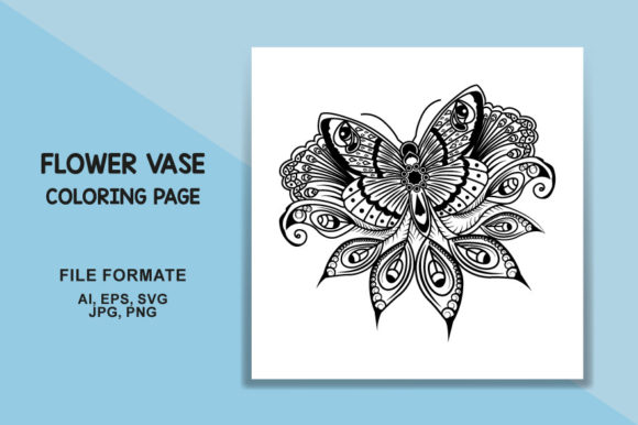 Coloring Pages Amp: Floral Butterfly Vector Graphics