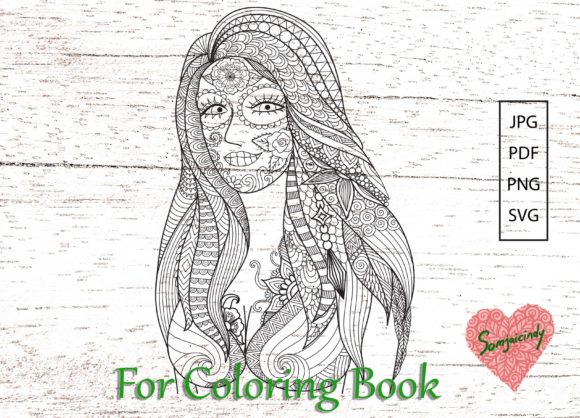 Halloween Girl Coloring Pages Amp Graphics Review