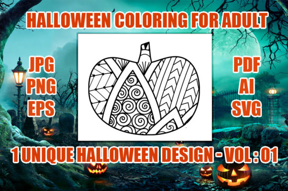 Halloween Pumpkin Coloring Page: Graphics & Coloring Pages Amp
