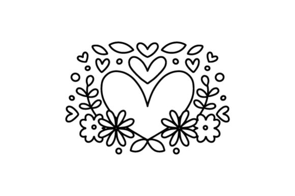 Heart Coloring Page: Valentine’s Day Crafts Design Review