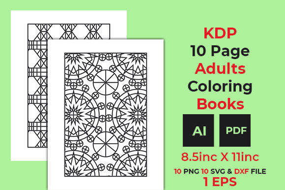 Kdp Line Arts Adults Coloring Books: Graphics & Pages Amp