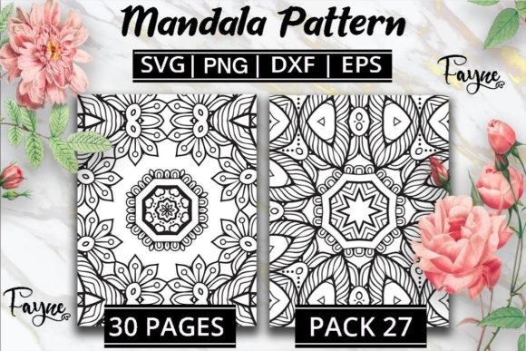 Mandala Coloring Page Bundle 27 Graphics & Coloring Pages Amp