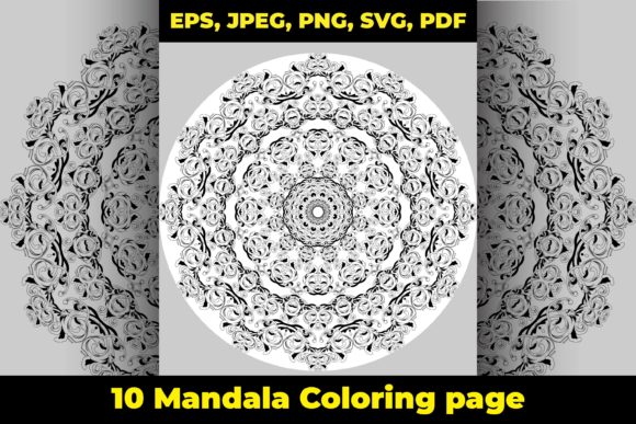 Ornamet Mandala Adult Coloring Page Bulk