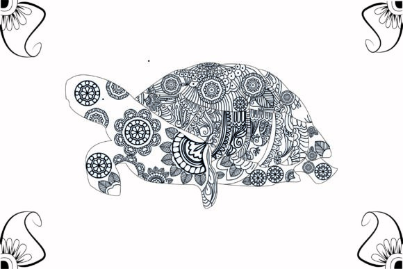 Tortoise Coloring Page: Graphics & Coloring Pages Amp